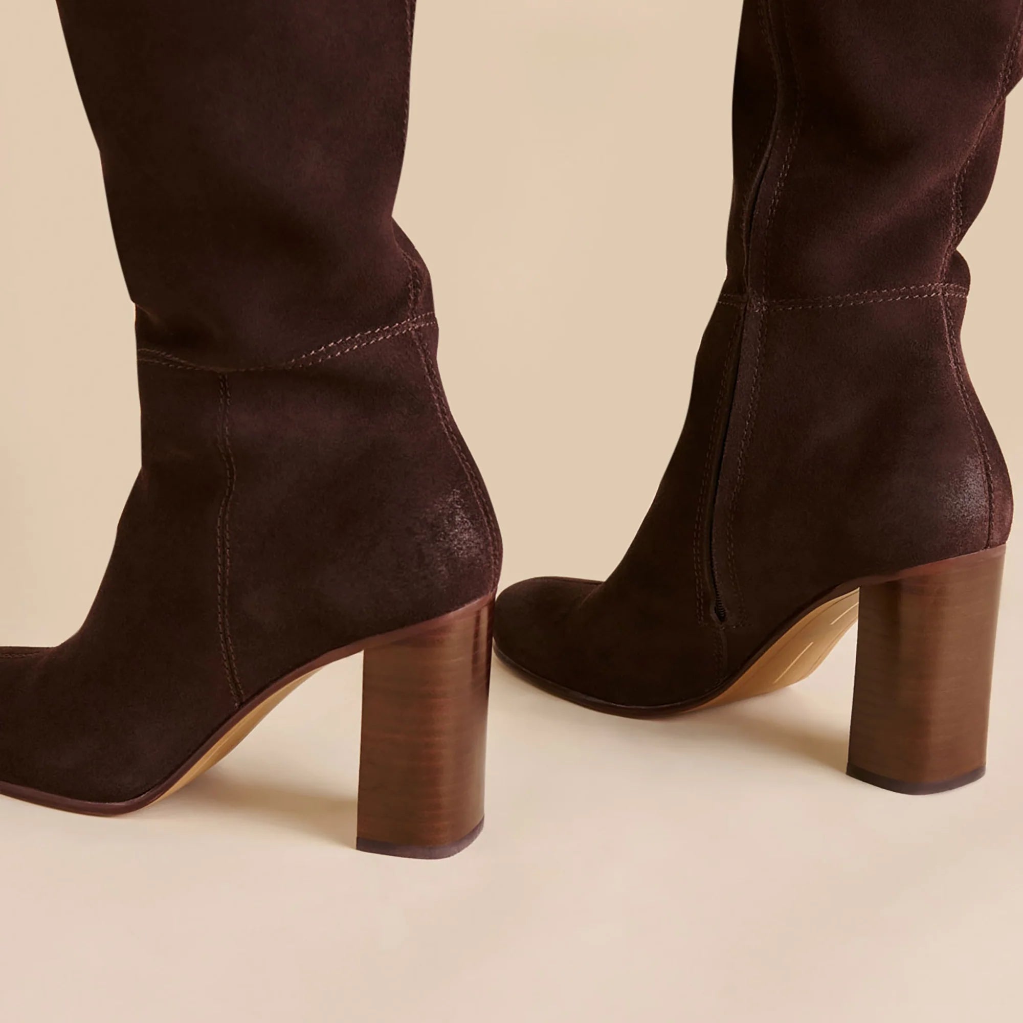HUDSIN WIDE CALF MAHOGANY SUEDE