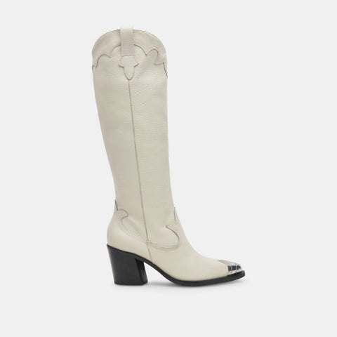 DOLCEVITA KAMRYN WHITE LEATHER Boots