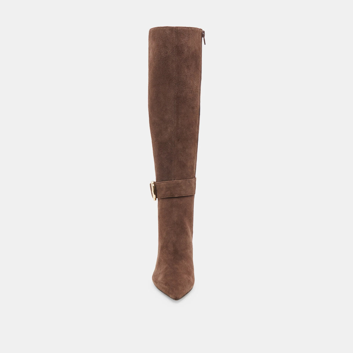 KINZY WIDE CALF DARK BROWN SUEDE - view 10