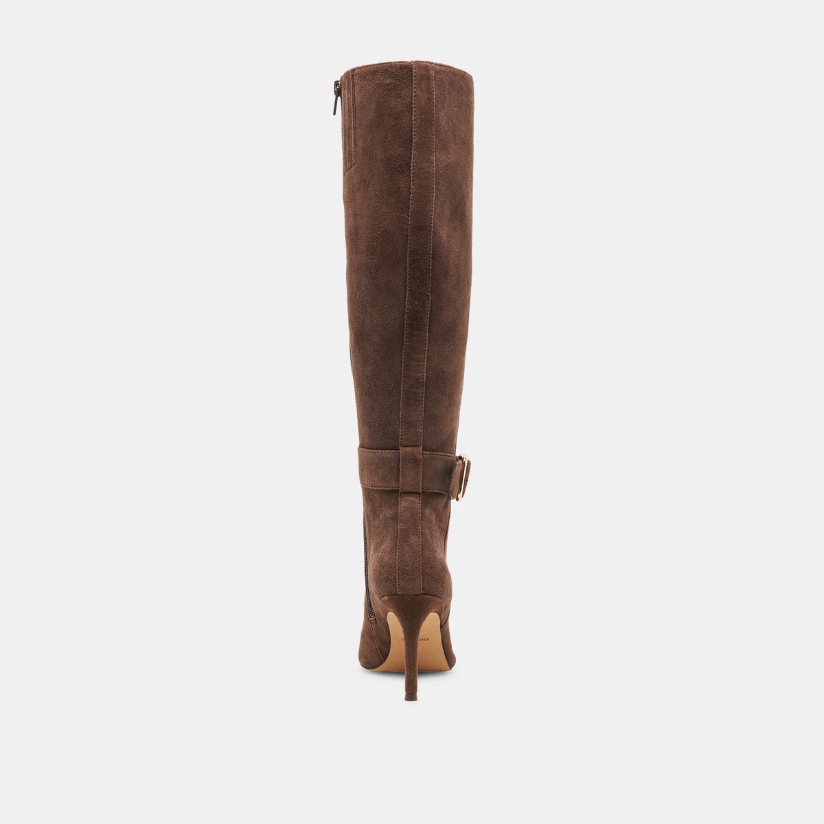 KINZY WIDE CALF DARK BROWN SUEDE - view 11