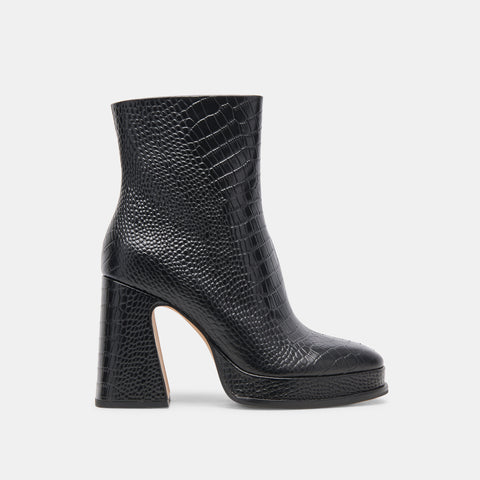 DOLCEVITA LOCHLY BLACK EXOTIC Black Boots & Booties