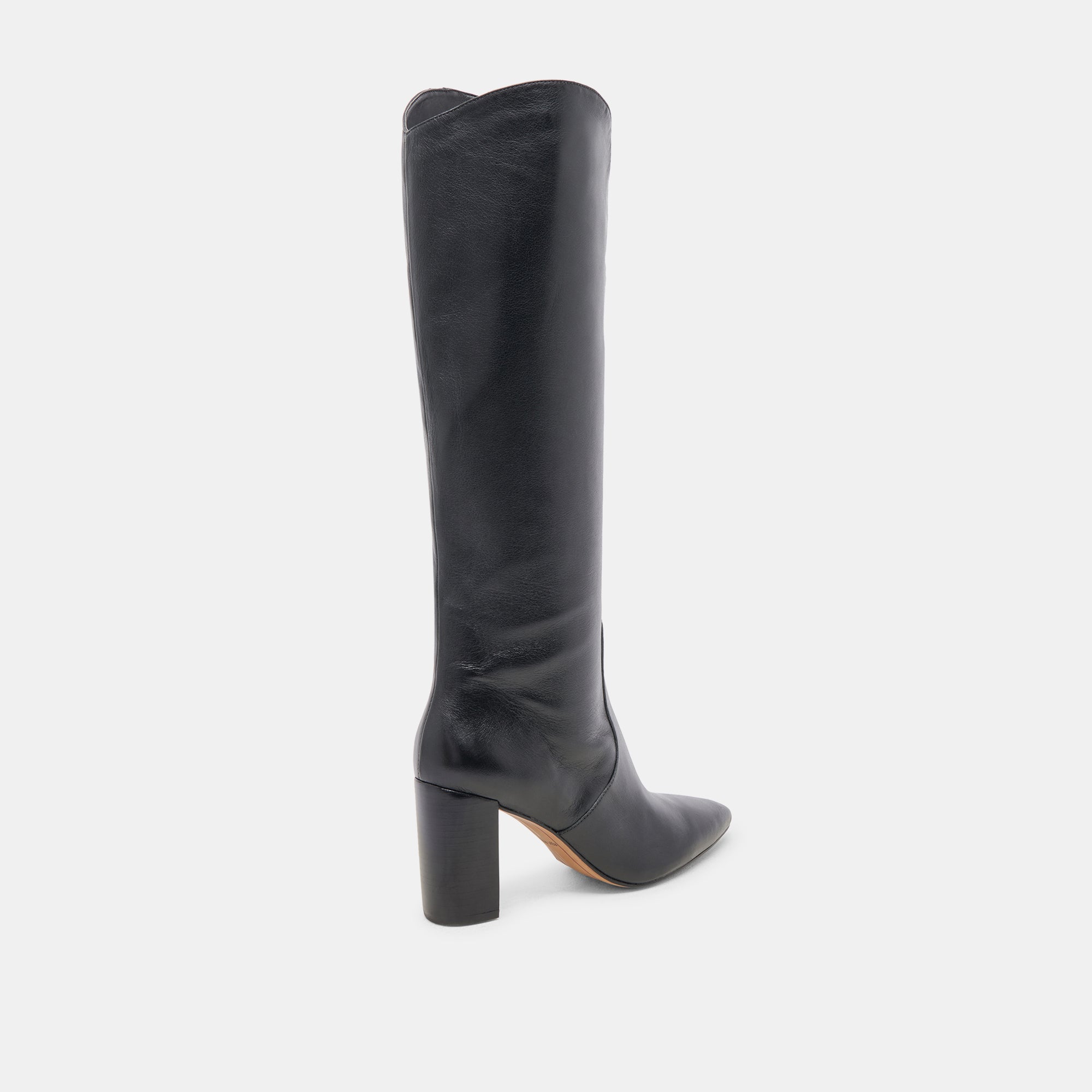 Leather knee boots sale on sale