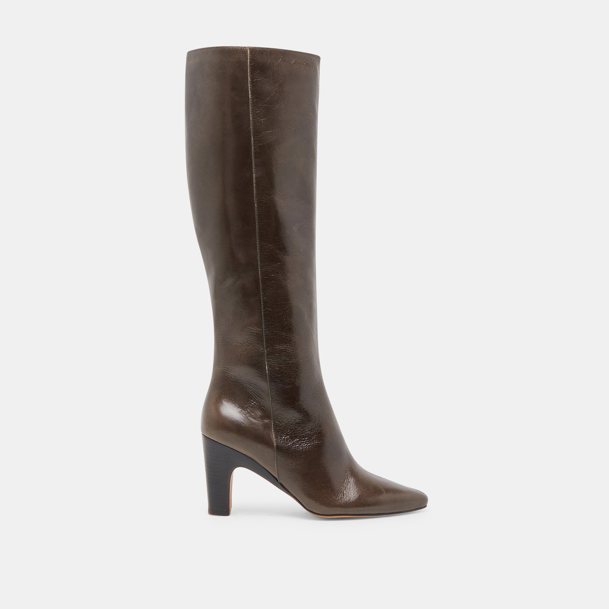 Nelas Olive Leather Boot Size 9.5 By Dolce Vita