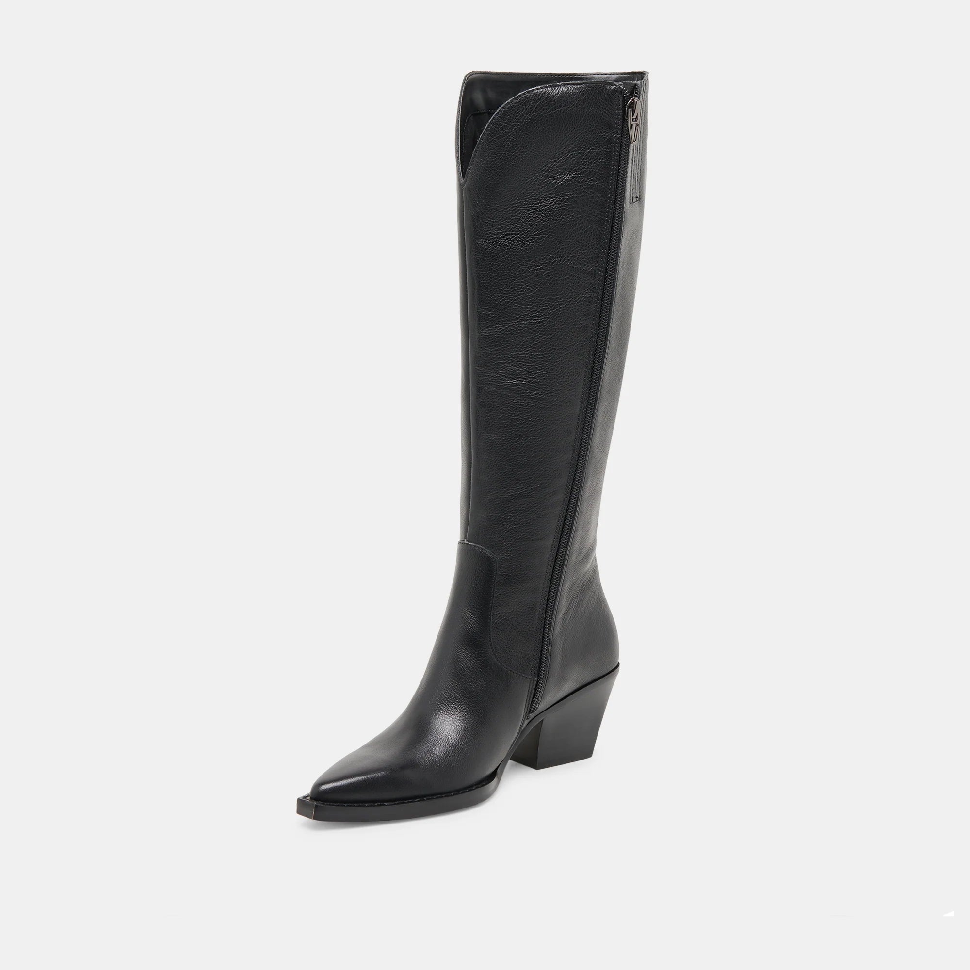 RAJ EXTRA WIDE CALF BLACK LEATHER