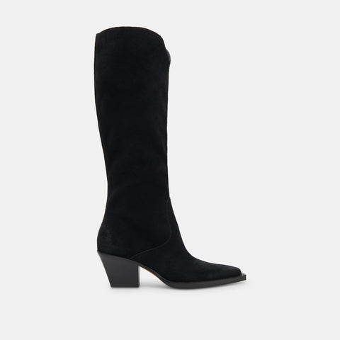 DOLCEVITA RAJ WIDE CALF ONYX SUEDE WIDE CALF