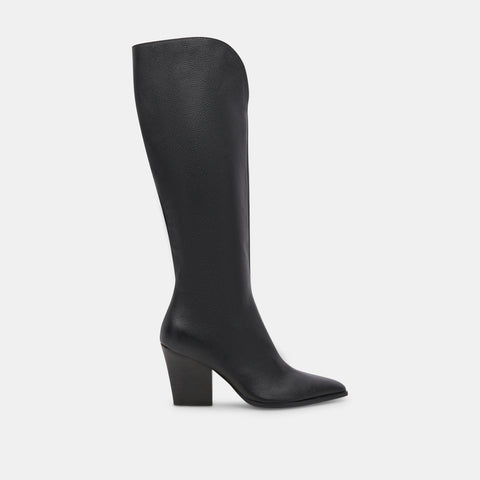 DOLCEVITA ROCKY BLACK LEATHER Black Boots & Booties