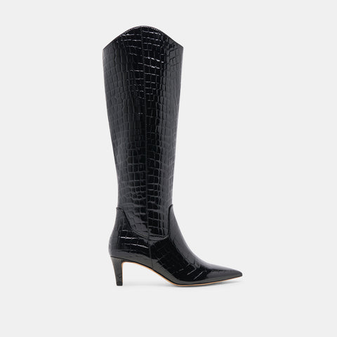 DOLCEVITA SHILAH NOIR LEATHER Tall Boots