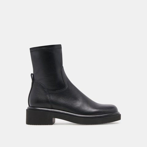 DOLCEVITA SIMAYA H2O BLACK LEATHER Little Black Booties