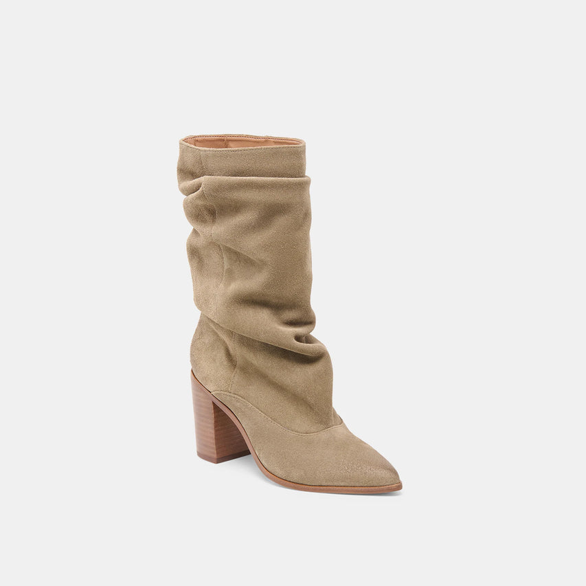 TALINA OLIVE SUEDE