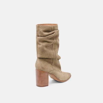 TALINA OLIVE SUEDE