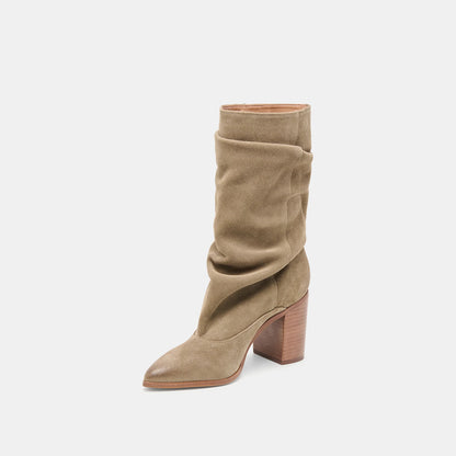 TALINA OLIVE SUEDE