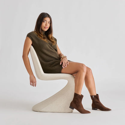 TARINE DARK BROWN SUEDE