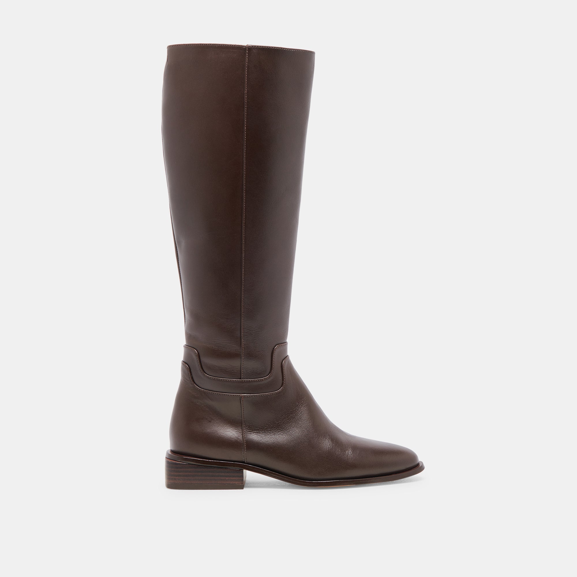 Verdi Walnut Leather Boot Size 6.5 By Dolce Vita