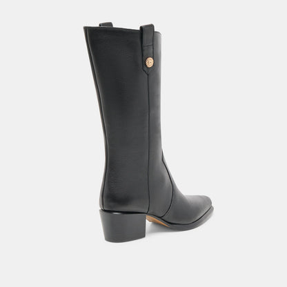 VERN BLACK LEATHER