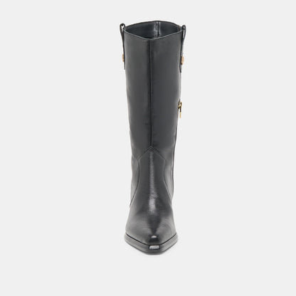 VERN BLACK LEATHER
