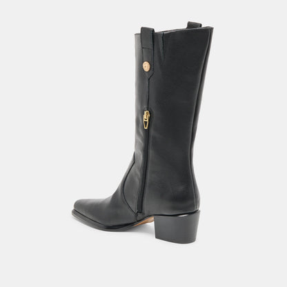VERN BLACK LEATHER