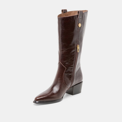 VERN CHOCOLATE LEATHER