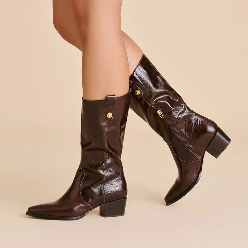 VERN CHOCOLATE LEATHER