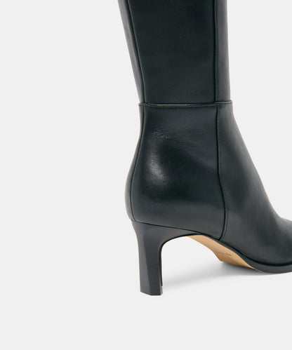 ALIMA NARROW CALF BLACK LEATHER