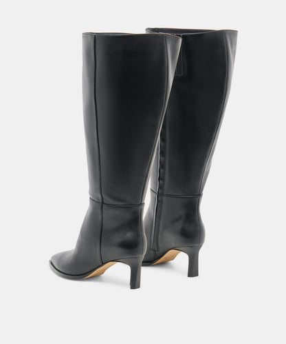 ALIMA EXTRA WIDE CALF BLACK LEATHER