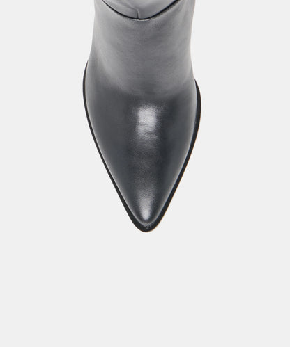 ALIMA WIDE CALF BLACK LEATHER