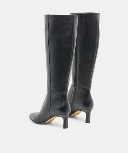 ALIMA WIDE CALF BLACK LEATHER
