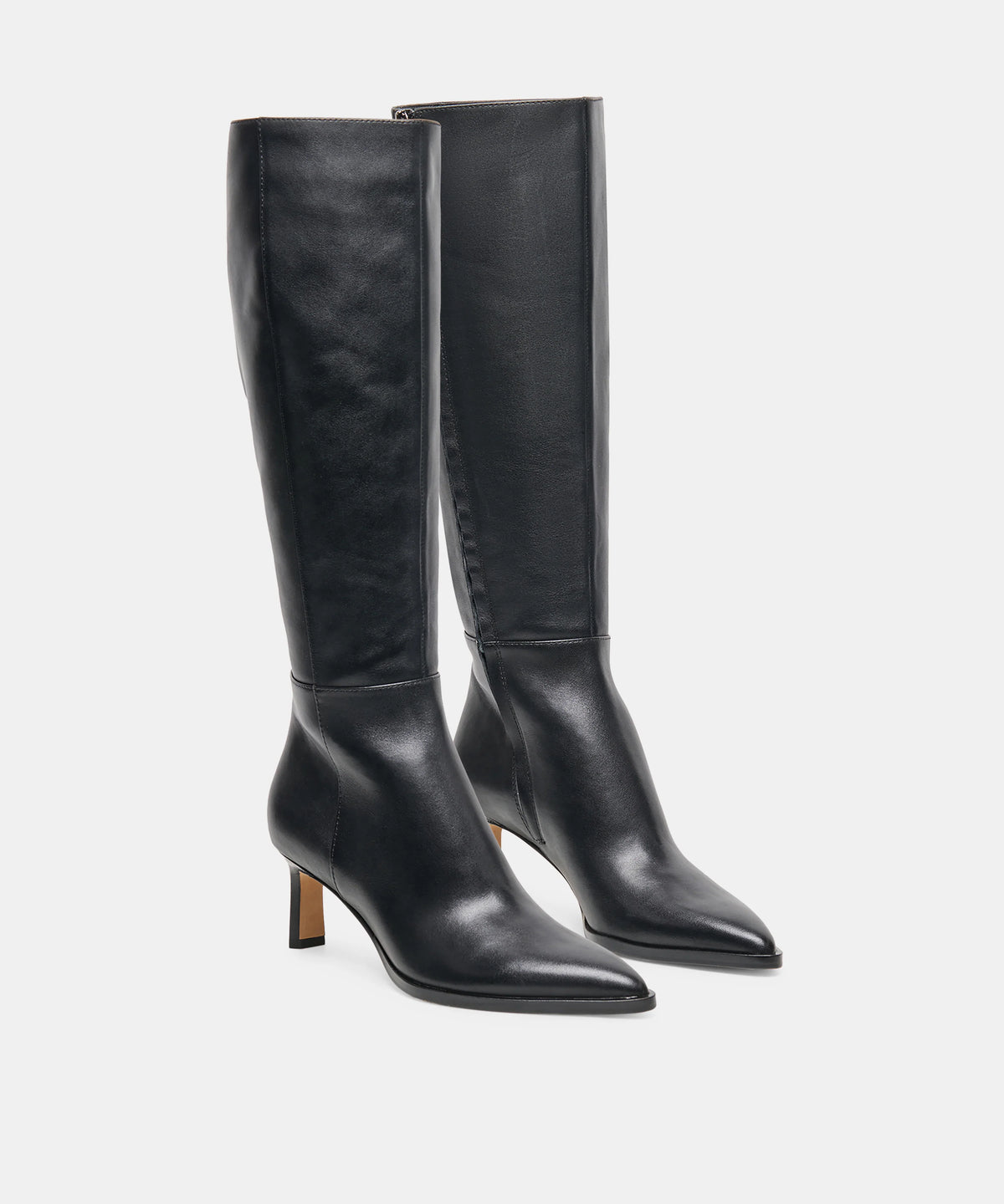 ALIMA NARROW CALF BLACK LEATHER - view 2