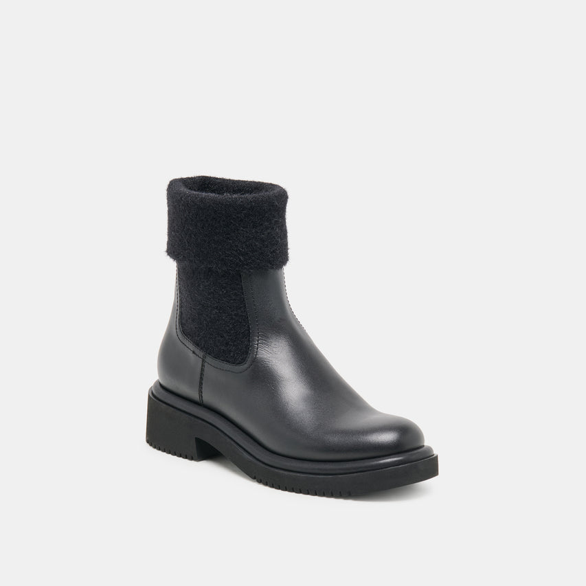 BARBI PLUSH H2O BLACK LEATHER