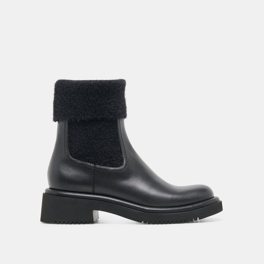 BARBI PLUSH H2O BLACK LEATHER