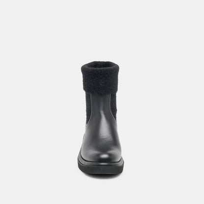 BARBI PLUSH H2O BLACK LEATHER