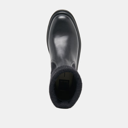 BARBI PLUSH H2O BLACK LEATHER
