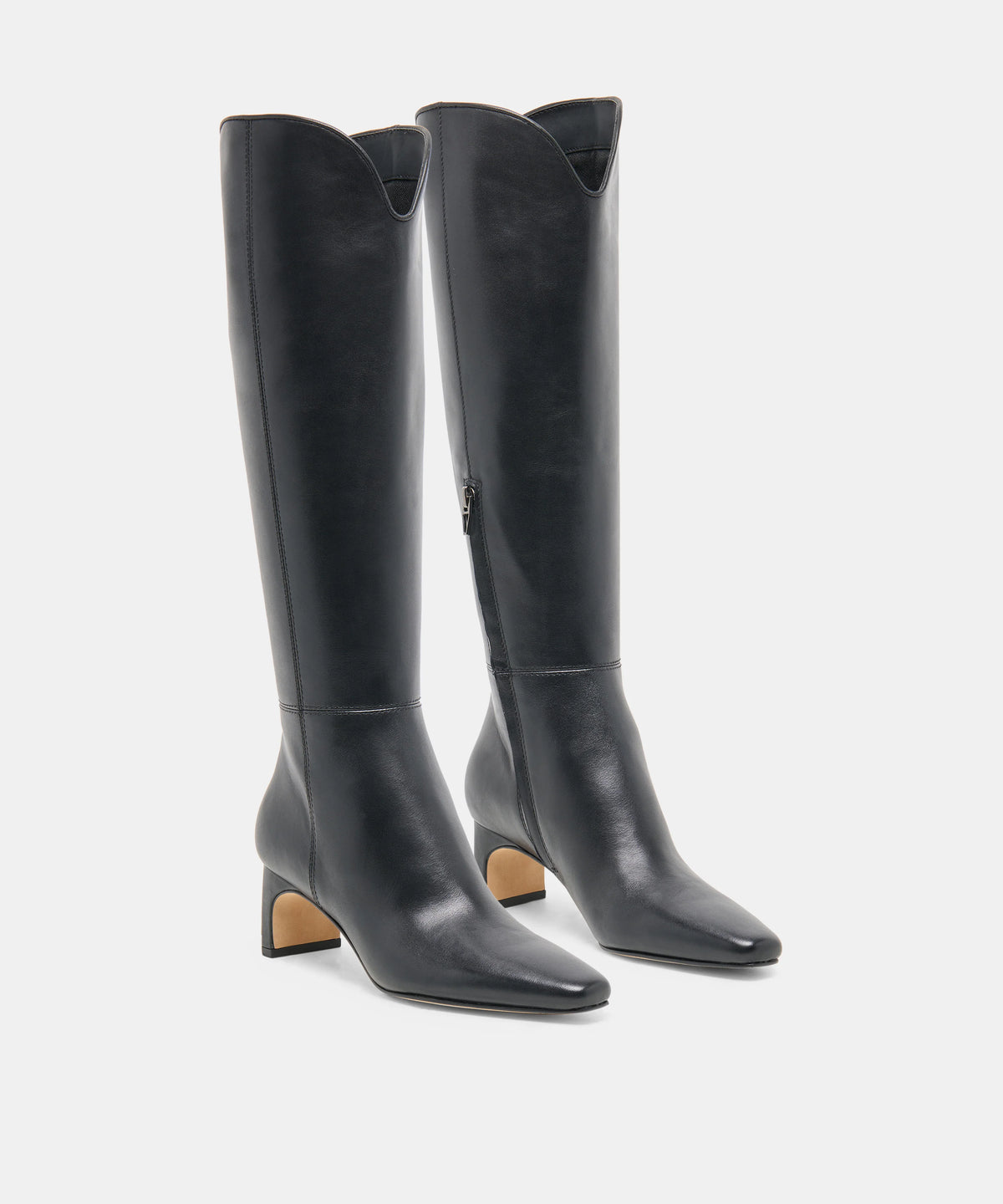 BRION NARROW CALF BLACK LEATHER - view 2