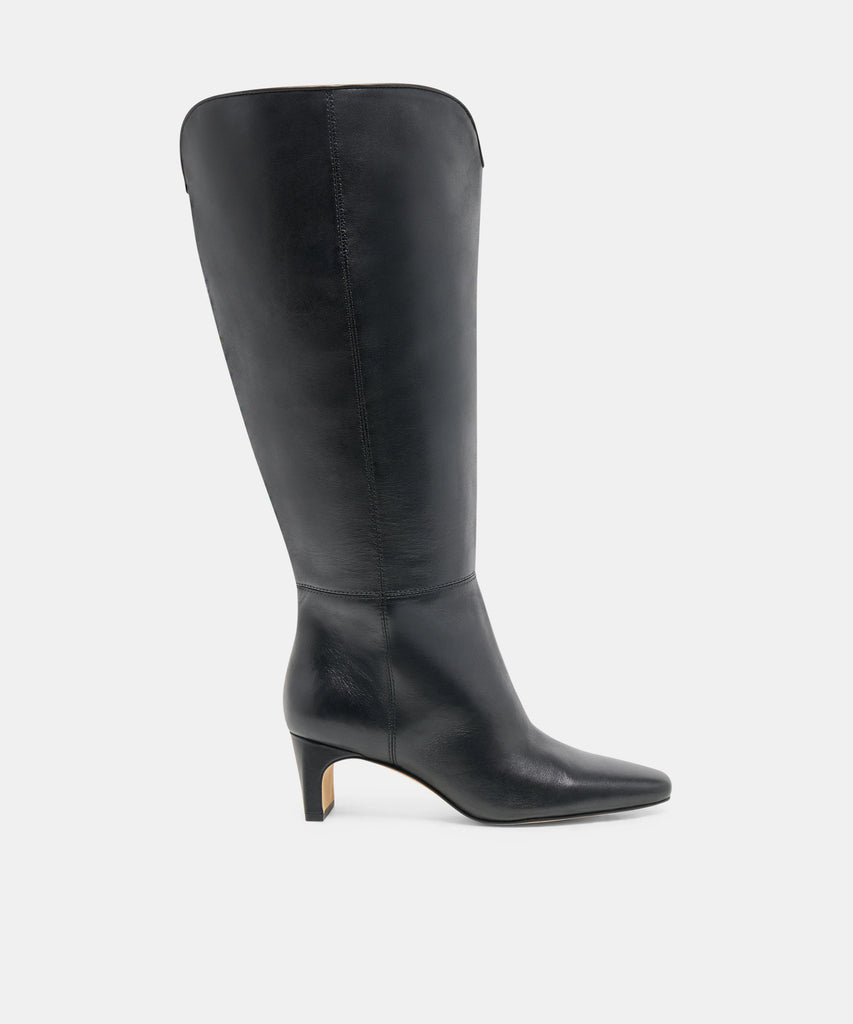 BRION EXTRA WIDE CALF BLACK LEATHER