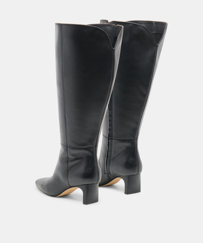 BRION EXTRA WIDE CALF BLACK LEATHER
