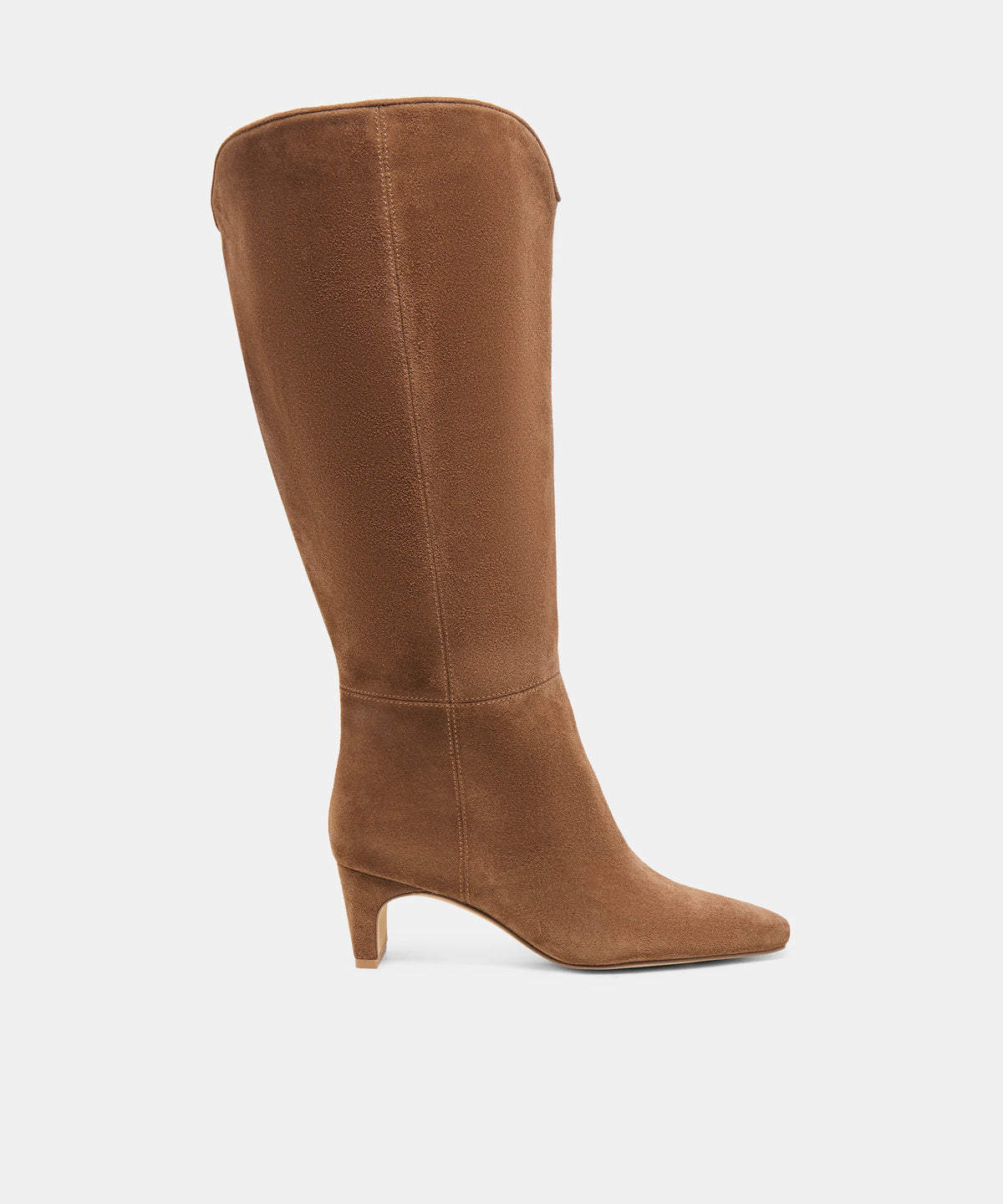 BRION EXTRA WIDE CALF Cocoa Suede Knee-High Boots