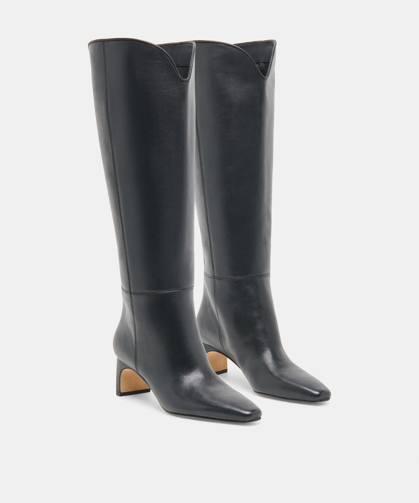 BRION WIDE CALF BLACK LEATHER