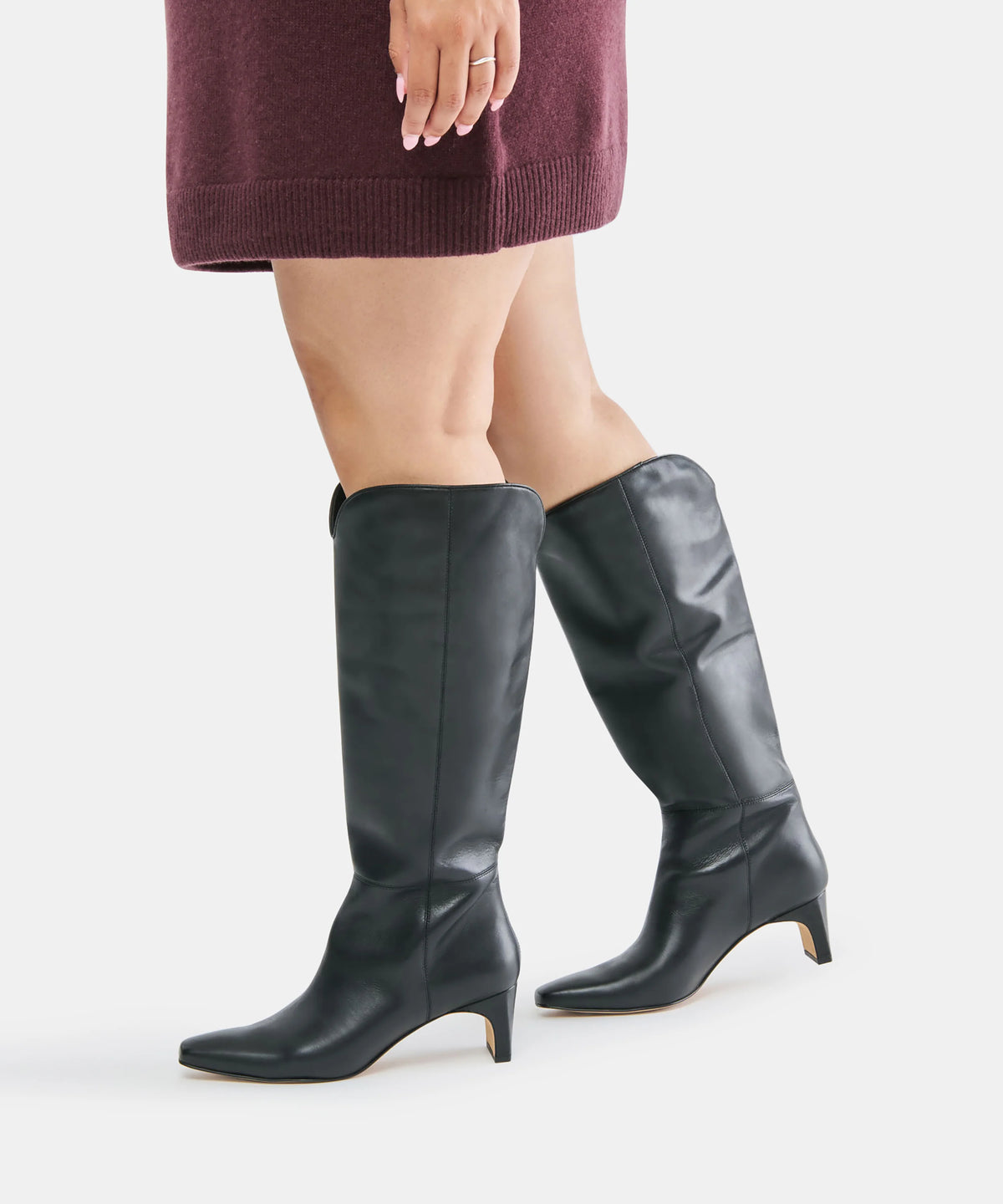 BRION WIDE CALF BLACK LEATHER - view 4