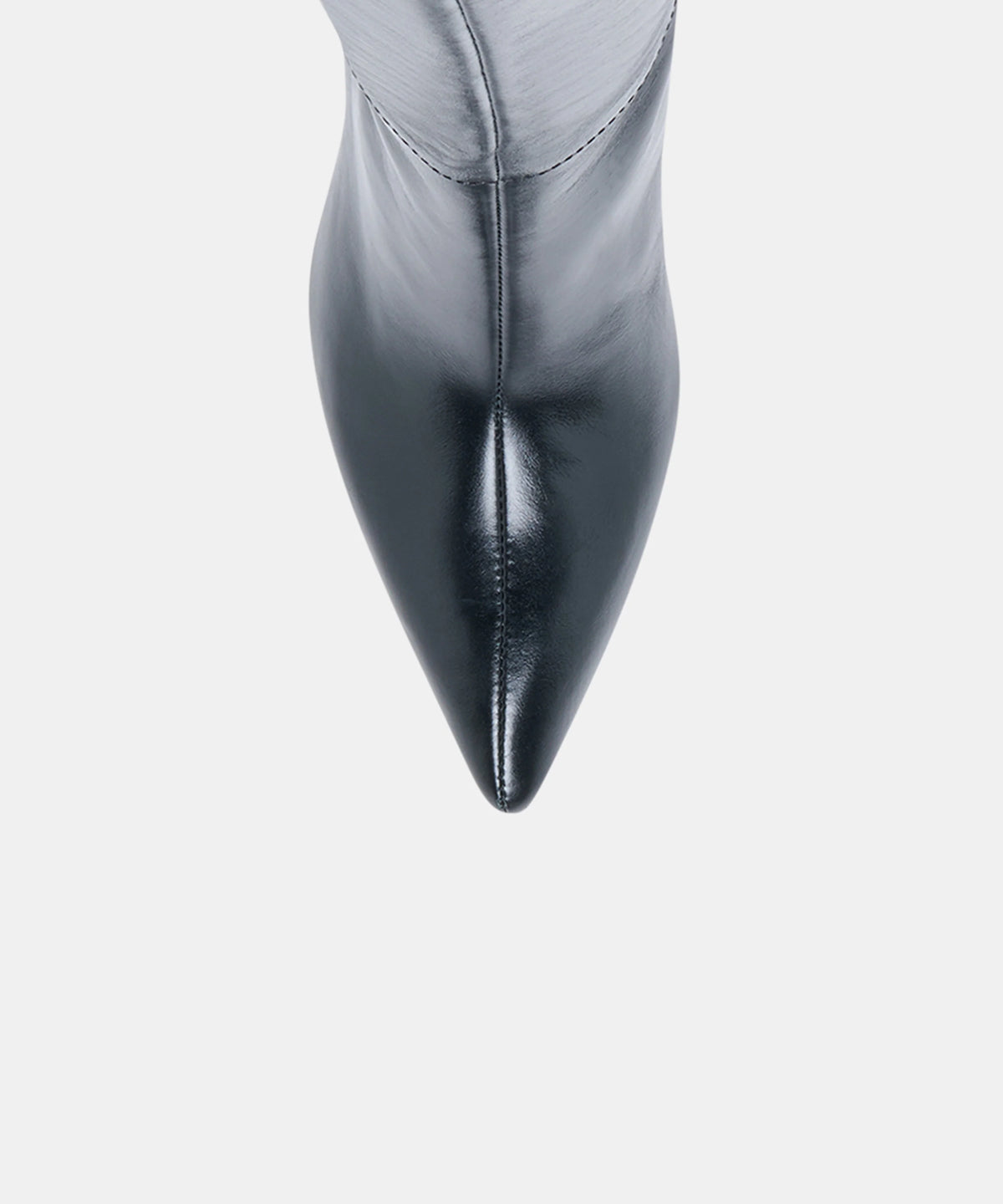 EMILA Black Leather Knee-High Wedged Boots - view 4