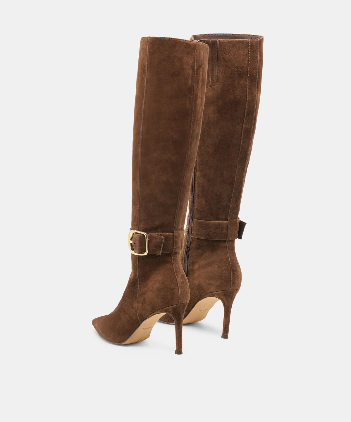 KINZY NARROW CALF DARK BROWN SUEDE - view 4