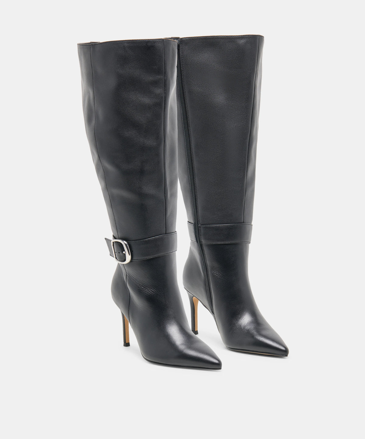 KINZY EXTRA WIDE CALF BLACK LEATHER - view 2