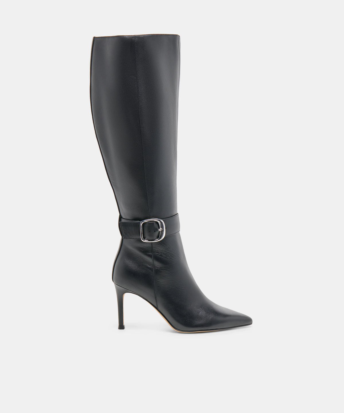 KINZY WIDE CALF BLACK LEATHER