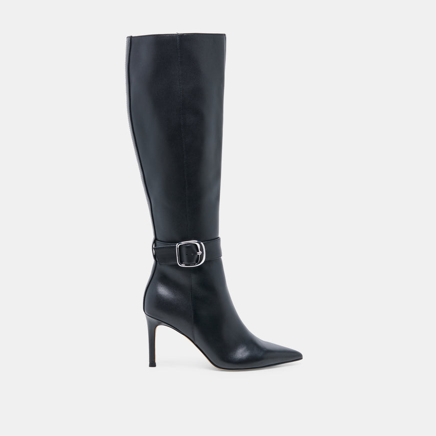 KINZY BLACK LEATHER