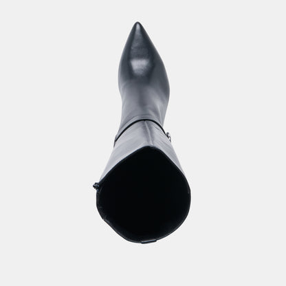 KINZY BLACK LEATHER