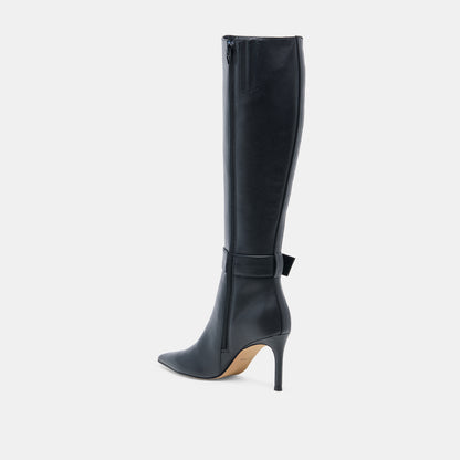 KINZY BLACK LEATHER