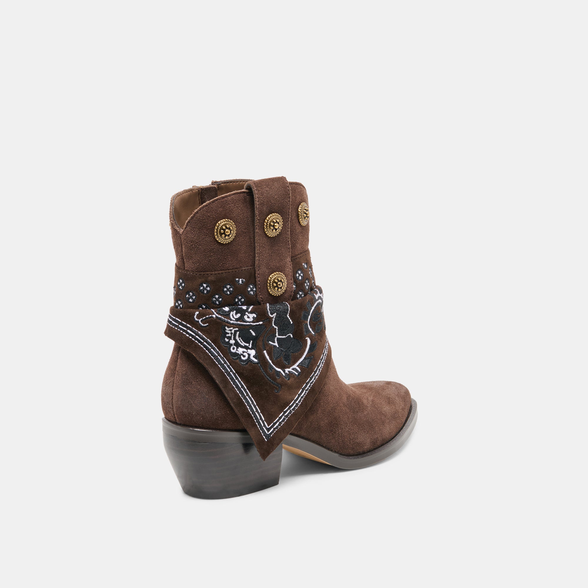 MEKALA DARK BROWN SUEDE - view 3