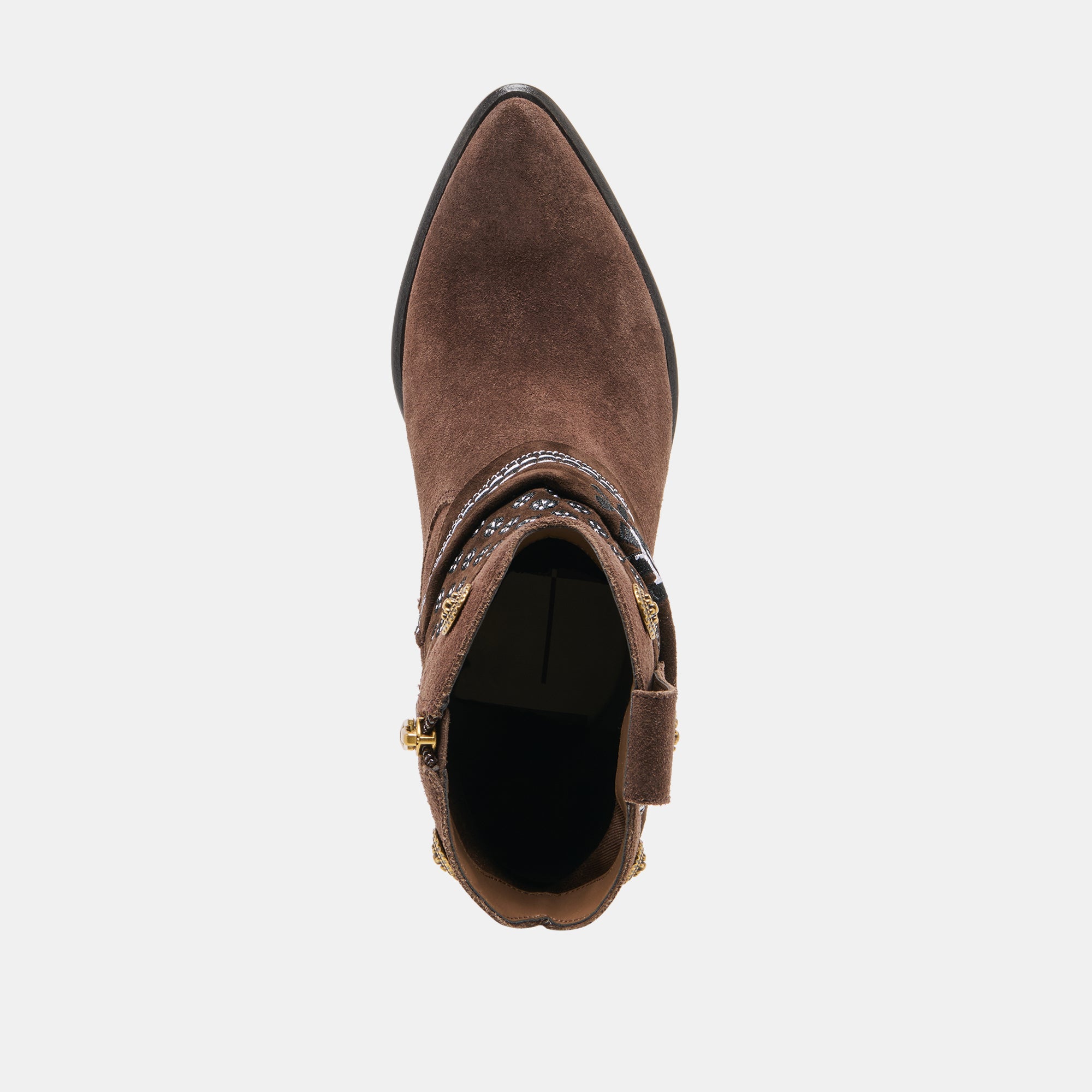 MEKALA DARK BROWN SUEDE - view 8