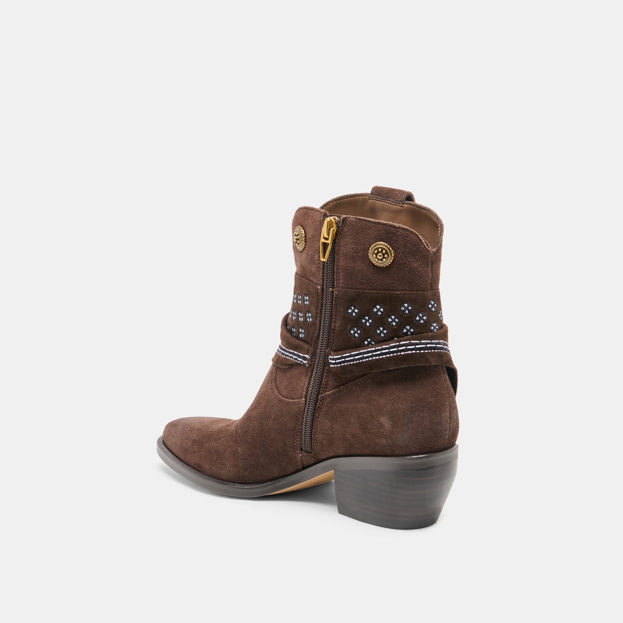 MEKALA DARK BROWN SUEDE - view 5