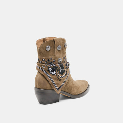 MEKALA OLIVE SUEDE