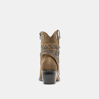 MEKALA OLIVE SUEDE
