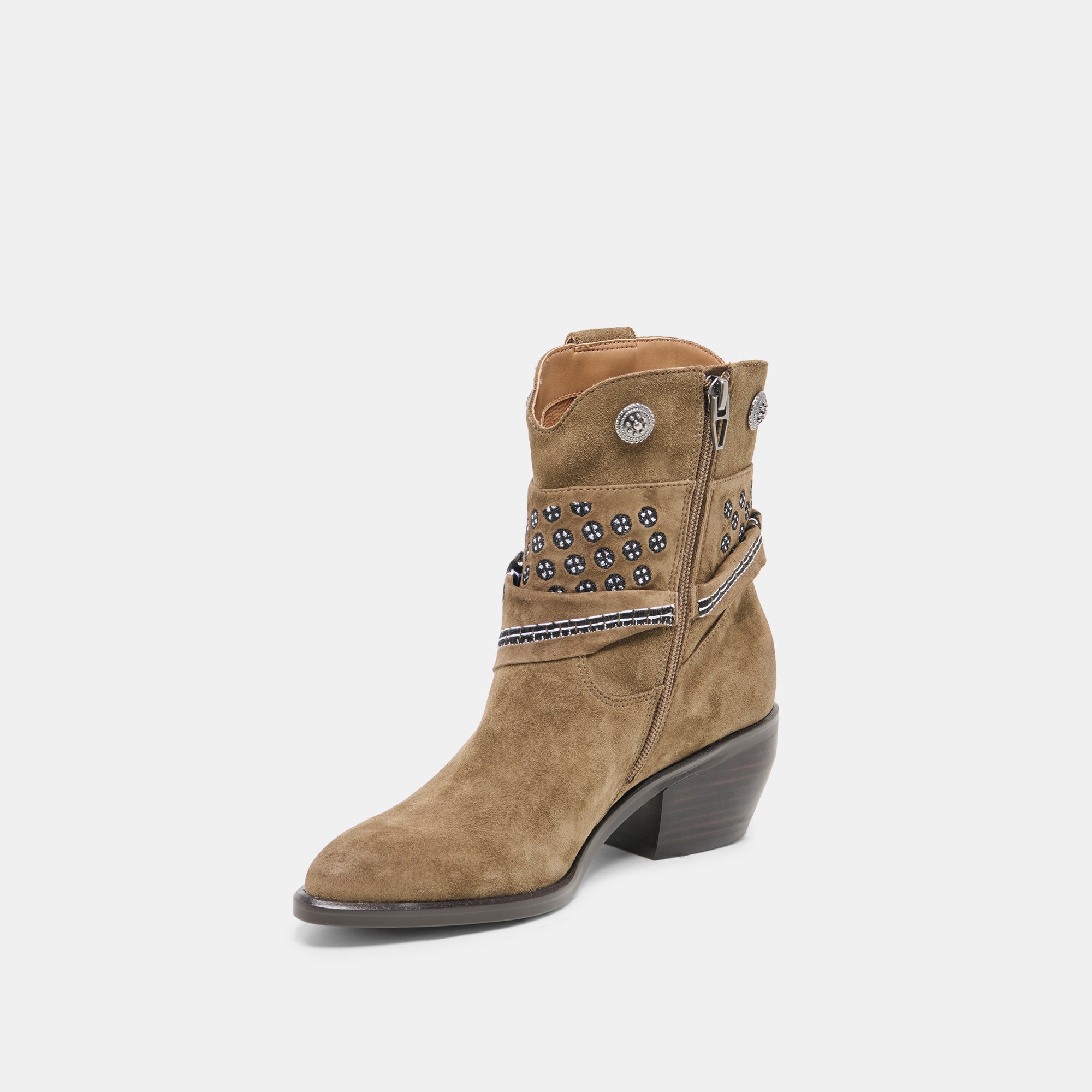 MEKALA OLIVE SUEDE - view 4